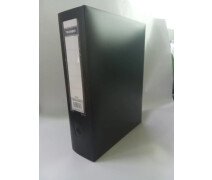 Короб архивный  120мм X12CM пластик на кнопке Tranbo черный