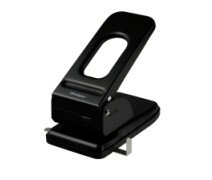 Дырокол до 60л мощный OfficeSpace "Heavy Duty", металлический, черный, с линейкой