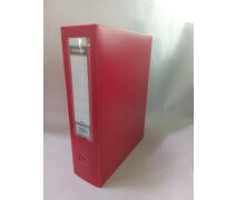 Короб архивный  120мм X12CM пластик на кнопке Tranbo красный