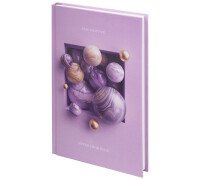 Блокнот А5 80л STAFF (134х206 мм), твёрдый, клетка, "Мрамор"