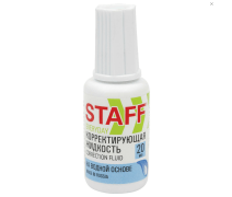 Корректирующая жидкость 20 мл STAFF Everyday, на водной основе