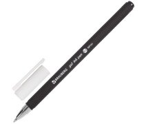 Ручка гелевая 0,5 мм BRAUBERG "Matt Gel", цвет черный, корпус soft-touch, узел , линия 0,35 мм