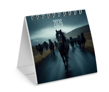 Календарь-домик настольный на гребне, 2026 г., BRAUBERG, 101х101 мм, "Символ года"