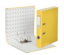 Папка-Регистратор 50мм ECONOMY PLUS, желт,ПБП1,карм.кор,мет.угол