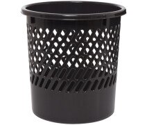 Корзина 11л для бумаг OfficeClean, сетчатая, черный