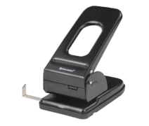 Дырокол металлический МОЩНЫЙ BRAUBERG "Heavy duty", до 60 листов, черный