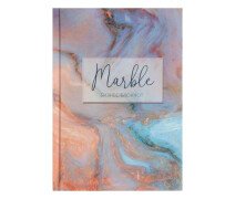 Блокнот А6, 40 листов в клетку Marble, твёрдая обложка, глянцевая ламинация, блок офсет