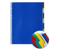 Разделитель листов 20 листов А4, Office-2000, алфавитные А-Я,цветные, пластик 140 мкм