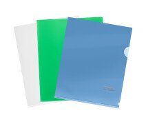 Уголок пластиковый А5 180 мкм СТАММ, пластик, прозрачная, ассорти