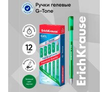 Ручка гелевая 0,5 мм ErichKrause G-Tone, цвет зеленый