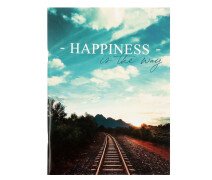 Тетрадь А4 48 листов в клетку Calligrata "Счастье", обложка мелованный картон