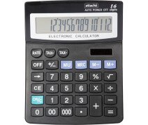 Калькулятор Attache ATC-222-16F 16-разрядный, полноразмерный черный