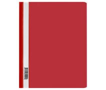 Папка скоросшиватель А4 160мкм, СТАММ , красная с прозр. верхом