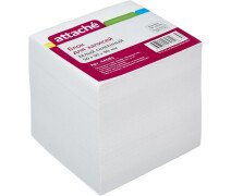 Блок для записей 9*9*9 см ATTACHE белый блок, склеееный