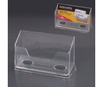 Визитница настольная 40*100*65 мм BRAUBERG CONTRACT, прозрачная