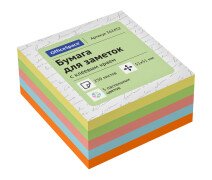 Блок для записи 51*51 мм 250 л OfficeSpace 5 пастельных цвета