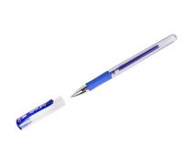 Ручка гелевая 0,5 мм Crown "Jell-Belle" синяя, грип