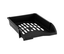 Лоток горизонтальный для бумаг СТАММ "Лидер", черный