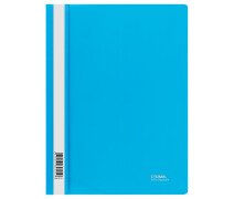 Папка скоросшиватель А4 120мкм,  СТАММ,  голубая с прозр. верхом