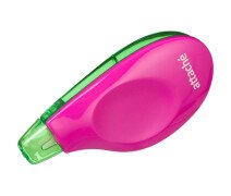 Корректирующая лента 5 мм*6 м Attache Neon, розово-зелен, блистер
