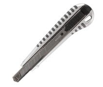 Нож канцелярский 9 мм  BRAUBERG "Metallic",