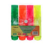 Набор маркеров-текстовыделителей, 4 цвета, 5 мм