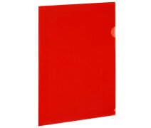 Уголок пластиковый А4 150мкм BRAUBERG UNIVERSAL, красная