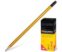 Карандаш чернографитный HB Brauberg