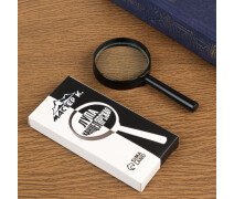 Лупа классическая 6х, d=5см, Мастер К. чёрная