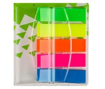Закладки пластик 12*45 мм. 5 цв. 40 л. ATTACHE POP-UP Selection.