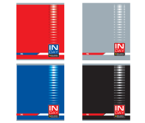 Тетрадь 96 л А5 клетка Brauberg INDAY скоба