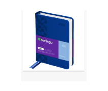 Ежедневник датированный 2026г., А6, 184л., кожзам, Berlingo "Vivella Prestige", синий