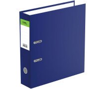 Папка-регистратор 70 мм СТАММ "Офис", бумвинил, синяя