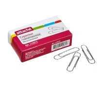 Скрепки 50 мм Attache гофрированные, без покрытия, в картонной уп.50 шт