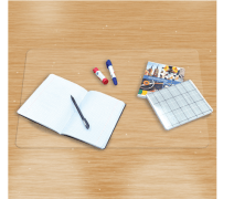 Коврик-подкладка настольный для письма, 650*480мм, OfficeSpace, матовый прозрачный