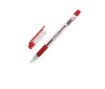 Ручка шариковая 0,7 мм масляная с грипом BRAUBERG "Max-Oil", КРАСНАЯ