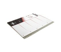 Разделитель листов 31 отдел цифровой Axent, серый