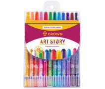 Карандаши восковые Crown 12 цв.