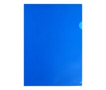 Уголок пластиковый А4 180 мкм, Calligrata, непрозрачная, синяя