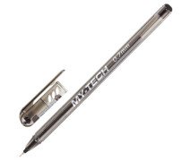 Ручка шариковая 0,7 мм масляная PENSAN "My-Tech", ЧЕРНАЯ, игольчатый узел 0,7 мм