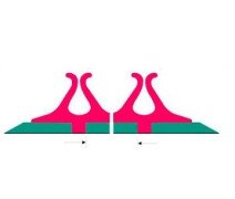 Биговальная матрица со смещенным центром Kiss Crease ОС 0,45*1,3мм 24 м