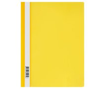 Папка скоросшиватель А4  СТАММ, 120мкм, желтая с прозр. верхом