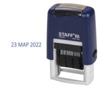 Датер-мини STAFF месяц буквами, оттиск 22*4 мм, "Printer 7810"