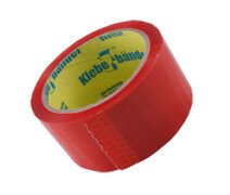 Клейкая лента упаковочная Unibob, 48мм*66м, 45мкм, красная