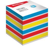 Блок для записей 8*8*8 см Berlingo "Rainbow", на склейке, цветной