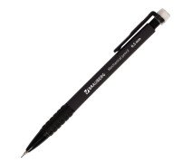 Карандаш автоматический 0,5 мм  Brauberg "Comfort", ластик, резиновый грип, корпус черный