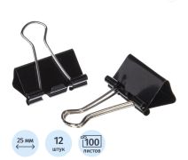 Зажим для бумаг 25 мм ATTACHE Economy чёрные /12