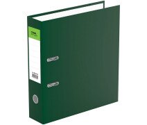 Папка-регистратор 70 мм СТАММ "Офис", бумвинил, зеленая