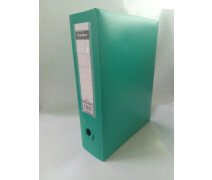 Короб архивный  120мм X12CM пластик на кнопке Tranbo зеленый