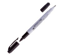 яМаркер перманентный 1 мм/2 мм CROWN двусторонний